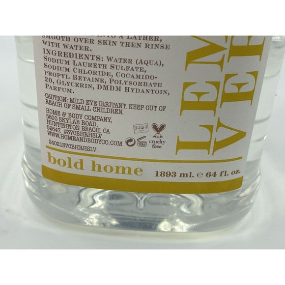 Bold Home by Home Body Company LEMON VERBENA Hand Soap Refill 64 oz (Jumbo) - Picture 6 of 6